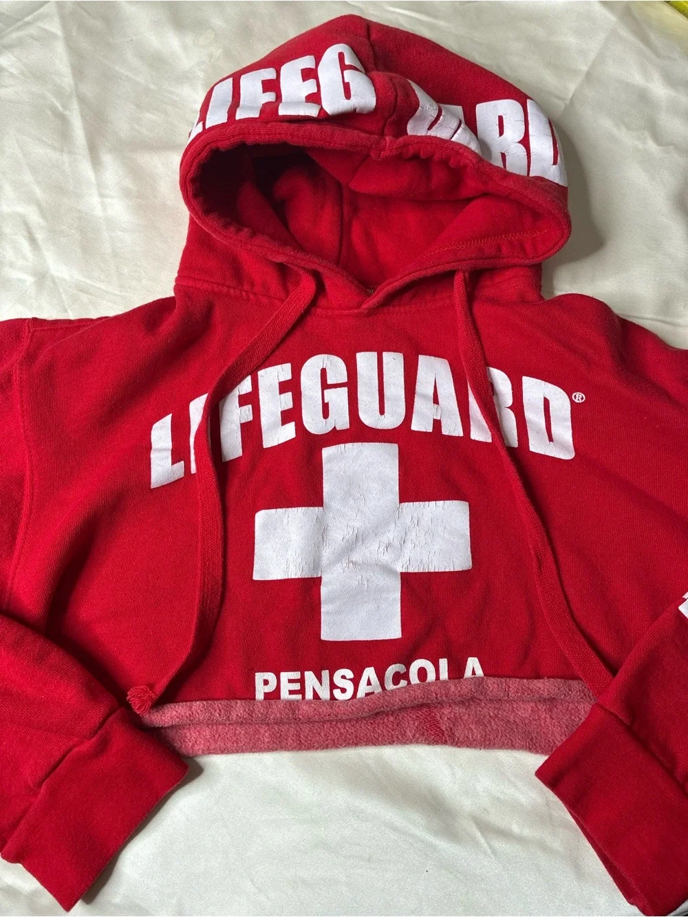 Lifeguard Pensacola Red Hooded Sweatshirt